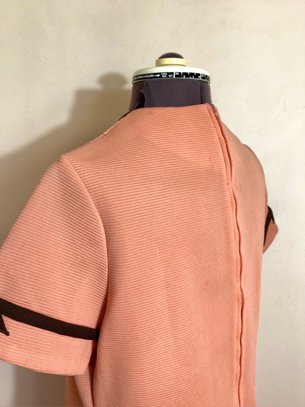 Handmade 60s Mod Retro Mini Shift Dress Size M - Picture 10 of 16